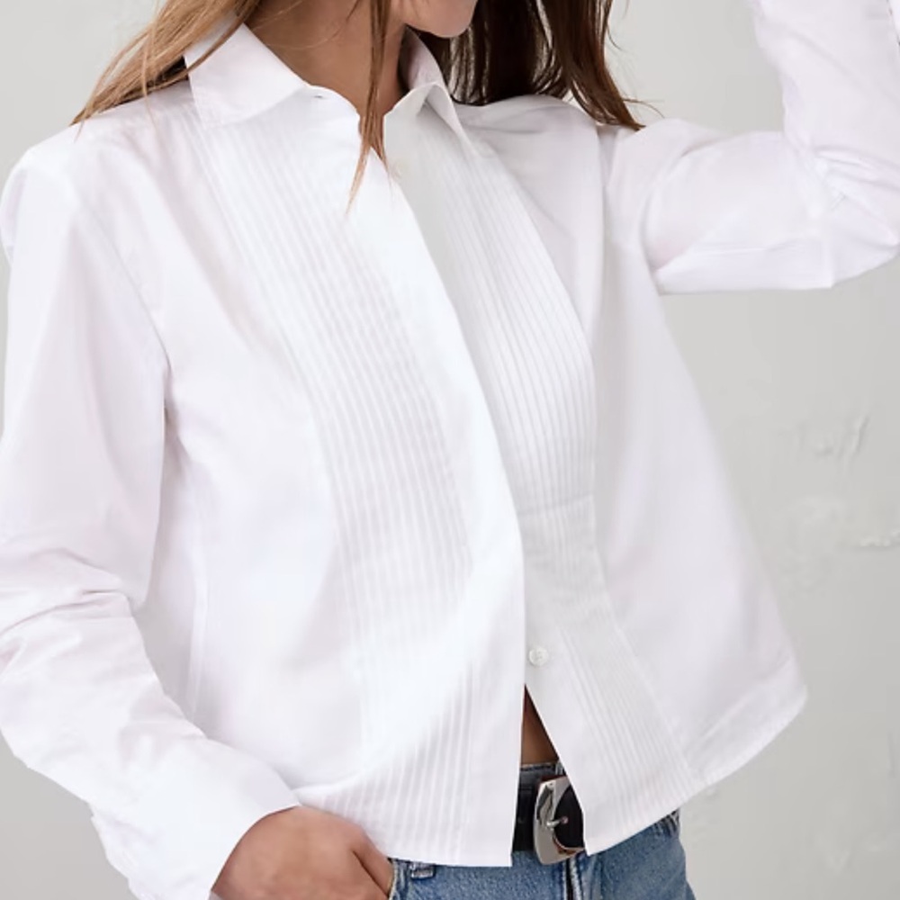 Banana Republic Factory White Button-Down Shirt